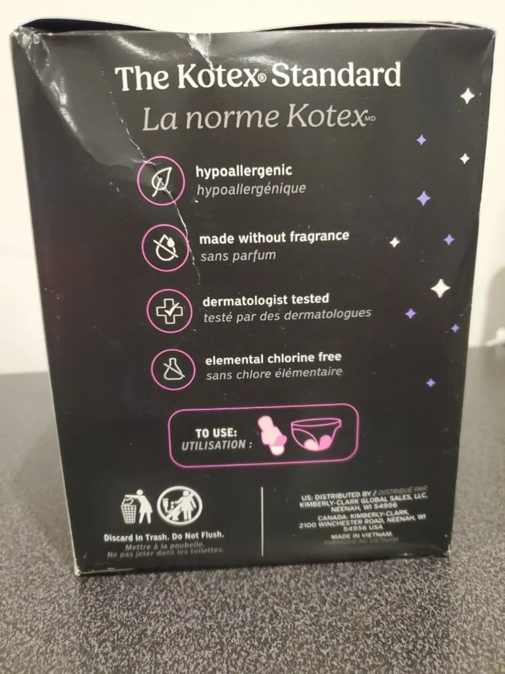 Kotex Night Defense Extra Heavy Overnight Pads with Wings Ultra Thin 24 Ct